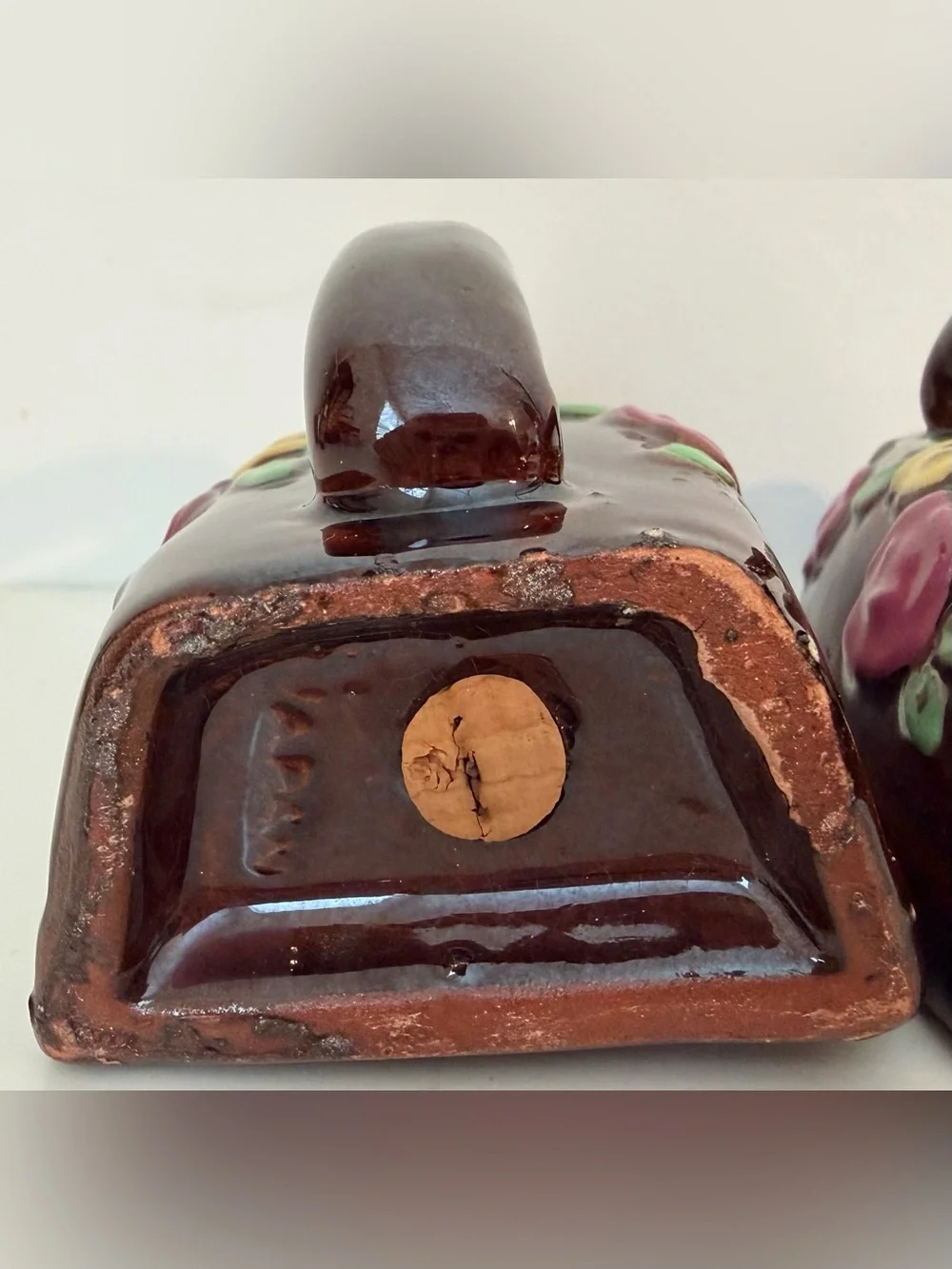 Vintage Japan Flat Iron Salt & Pepper Shakers Retro Kitchen Decor